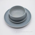 السلع المنزلية أدوات المائدة ألوان صلبة باللون الأزرق